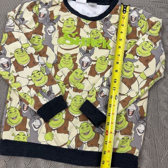 Peter Alexander Shrek Print Pajama Set ~ Youth 10 - Picture 5 of 13